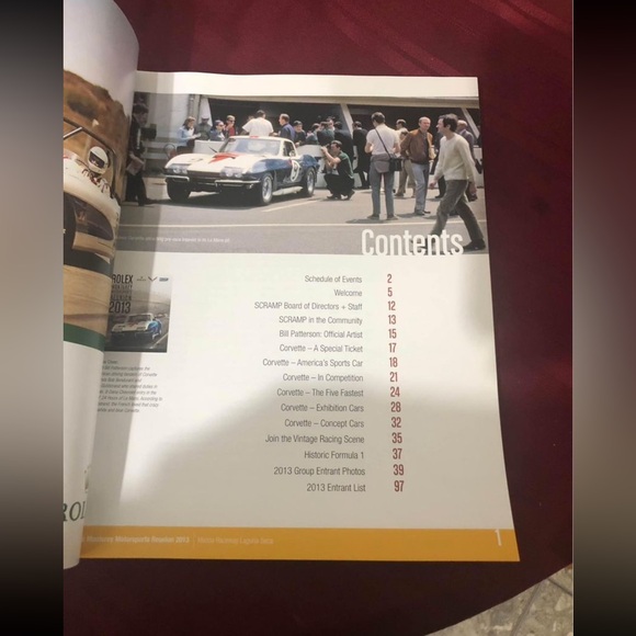 2013 Rolex Monterey Motorsports Reunion Program Book - Picture 4 of 5